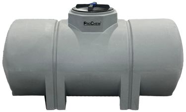 330 Gal ProChem® Horizontal Leg Tank - Bands Required 2 - LPE 1.5 - Gray